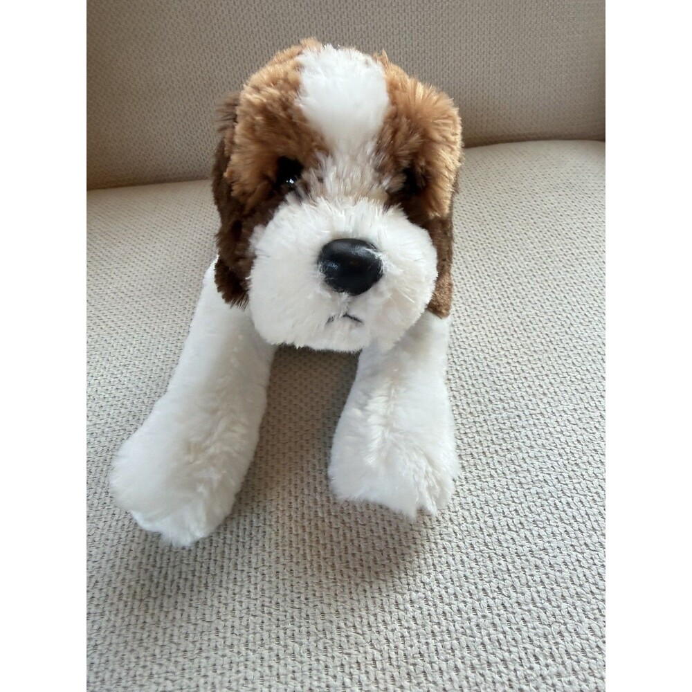 Douglas St. Bernard Dog Plush Stuffed Animal Brown White 12" Surface Washable